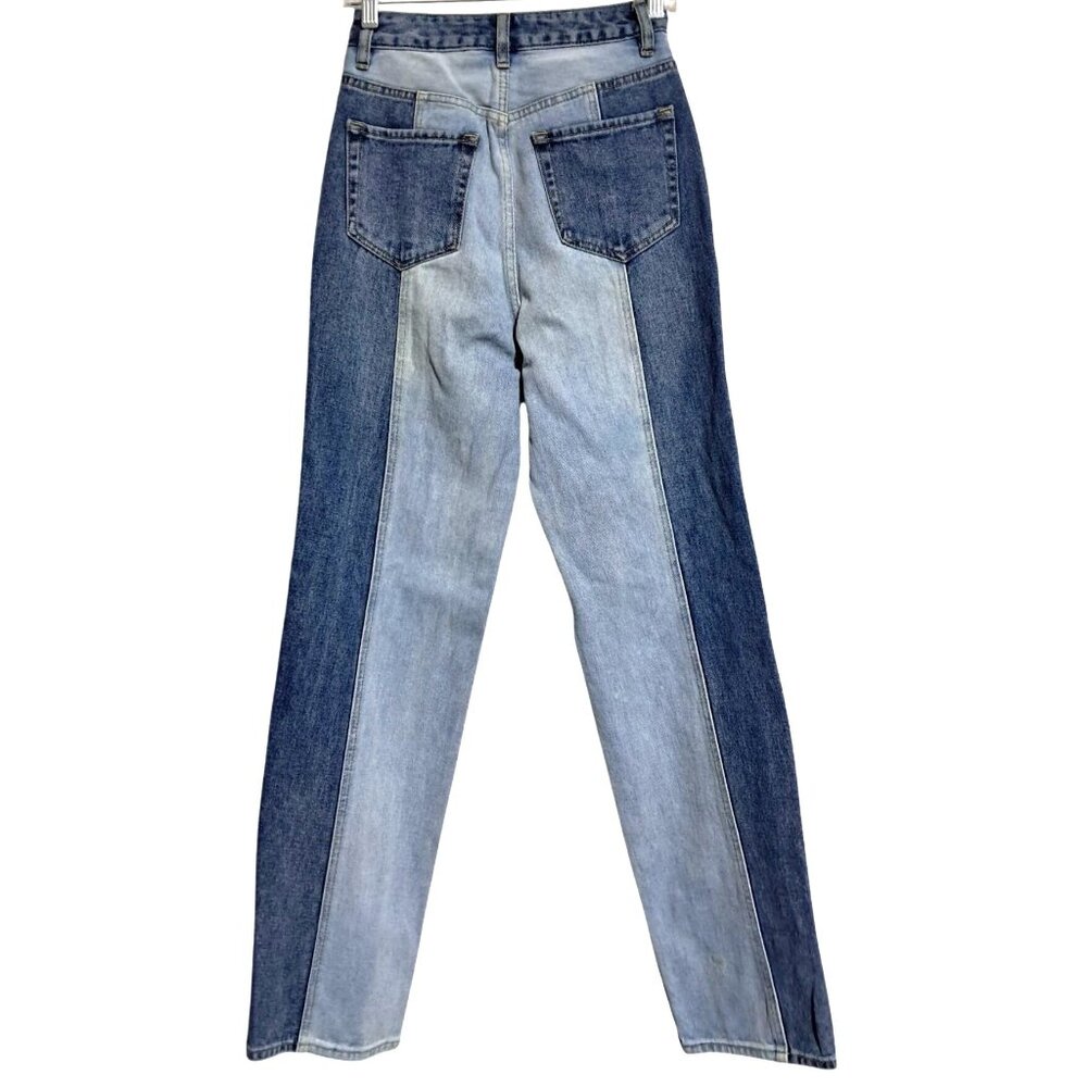 PacSun 90s Boyfriend Jeans Womens Size 25 Blue Two-Tone Denim Vintage - Picture 8 of 14
